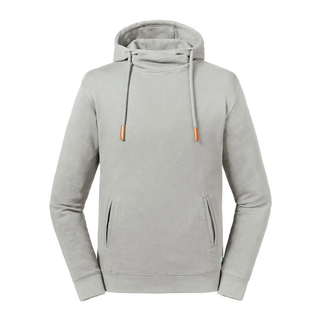 R209M-Pure Organic High Collar Hooded Sweat
